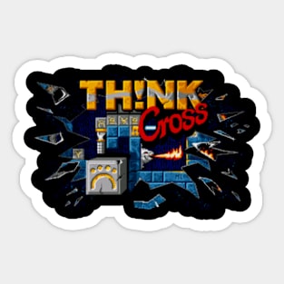 Think Cross Sticker